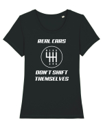 Real cars Tricou mânecă scurtă guler larg fitted Damă Expresser