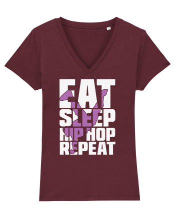 Eat Sleep Hip Hop Repeat Burgundy