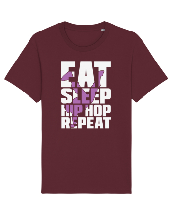 Eat Sleep Hip Hop Repeat Burgundy