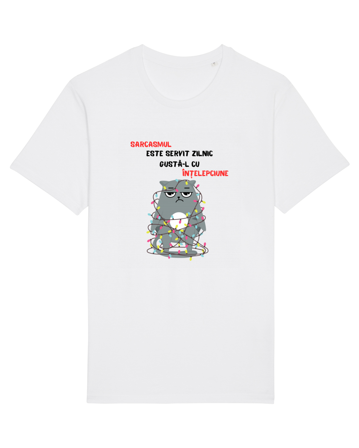 Tricou mânecă scurtă Unisex Rocker White