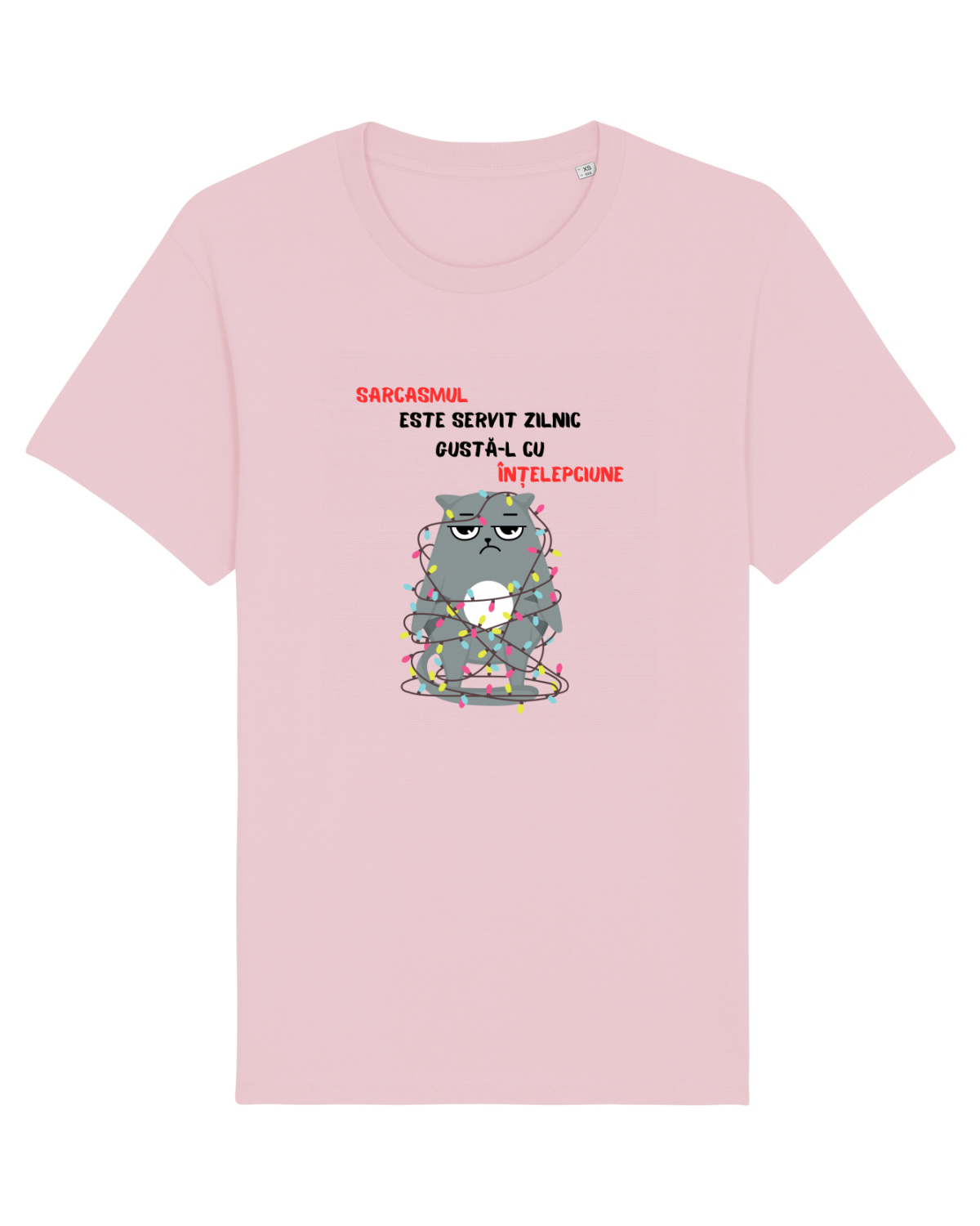 Tricou mânecă scurtă Unisex Rocker Cotton Pink