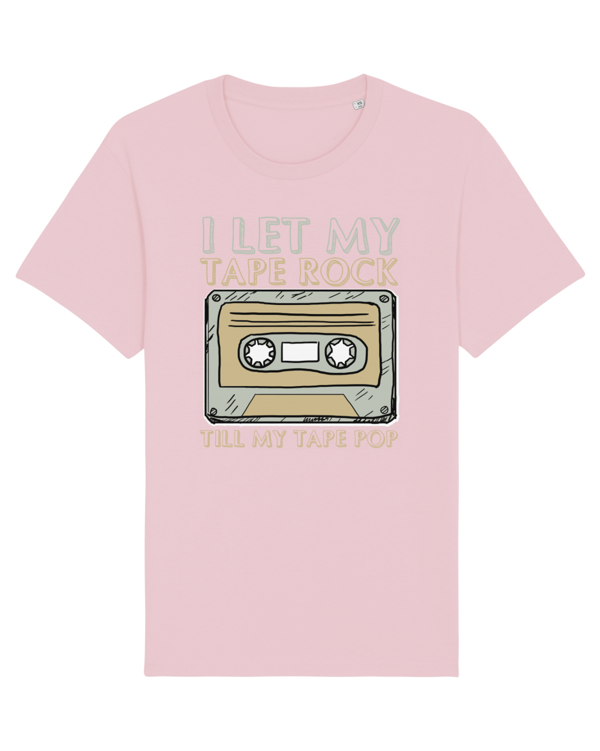 Tricou mânecă scurtă Unisex Rocker Cotton Pink