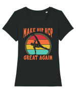 Make Hip Hop Great Again Tricou mânecă scurtă guler larg fitted Damă Expresser