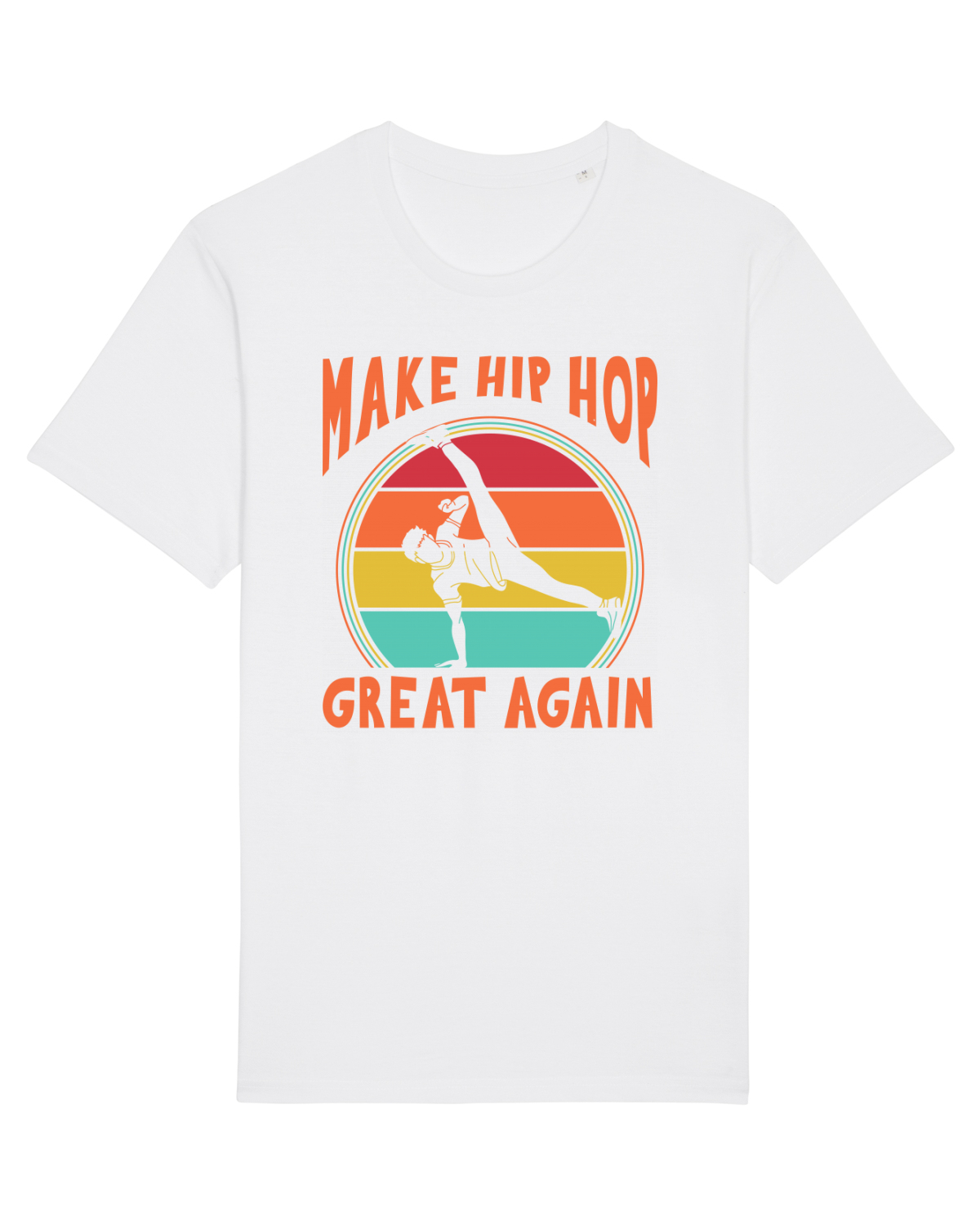 Tricou mânecă scurtă Unisex Rocker White