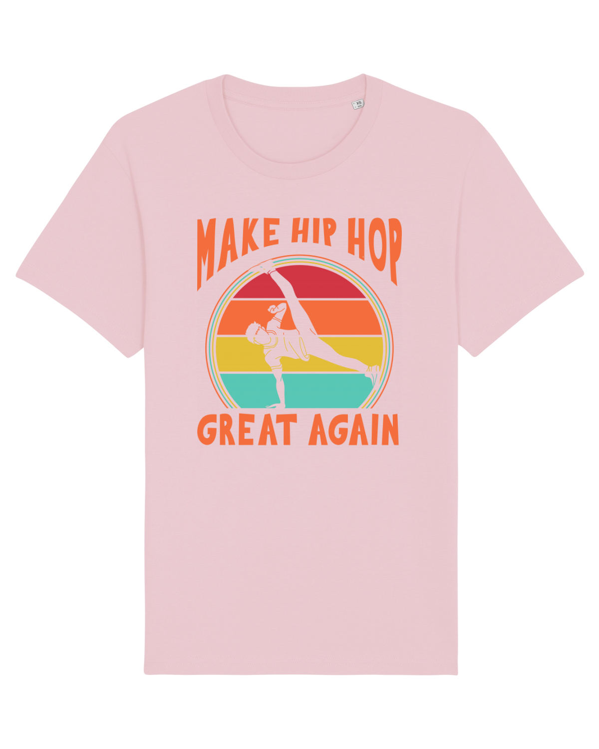 Tricou mânecă scurtă Unisex Rocker Cotton Pink