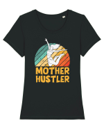 Mother Hustler Tricou mânecă scurtă guler larg fitted Damă Expresser