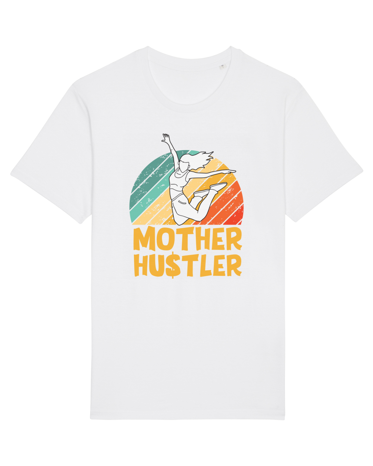 Tricou mânecă scurtă Unisex Rocker White