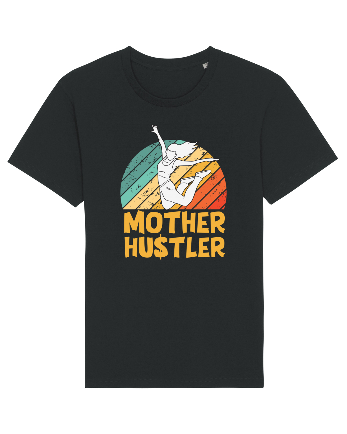 Tricou mânecă scurtă Unisex Rocker Black