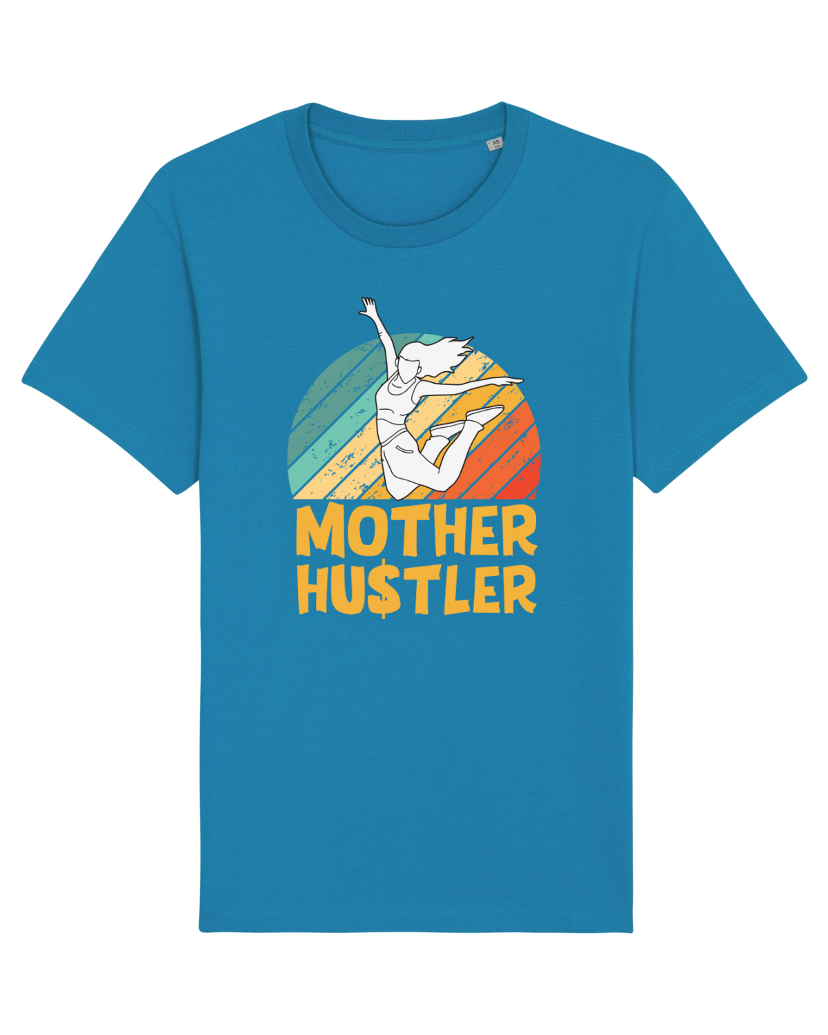 Tricou mânecă scurtă Unisex Rocker Azur