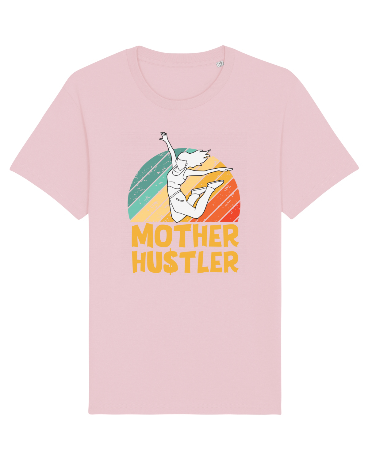 Tricou mânecă scurtă Unisex Rocker Cotton Pink