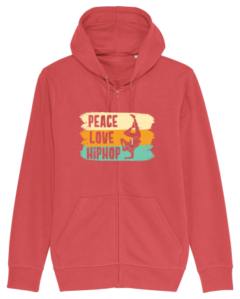 Peace Love Hip Hop Dancing Carmine Red