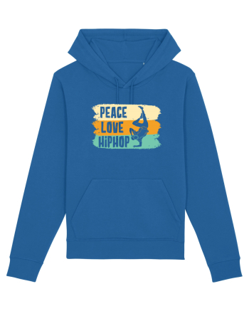Peace Love Hip Hop Dancing Royal Blue