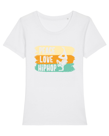 Peace Love Hip Hop Dancing White
