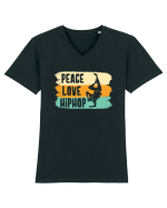 Peace Love Hip Hop Dancing Tricou mânecă scurtă guler V Bărbat Presenter