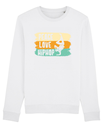 Peace Love Hip Hop Dancing White
