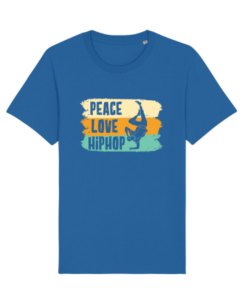 Peace Love Hip Hop Dancing Royal Blue