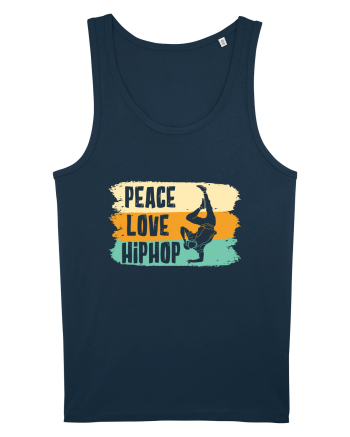 Peace Love Hip Hop Dancing Navy