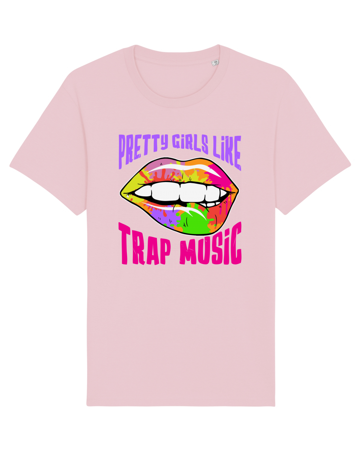 Tricou mânecă scurtă Unisex Rocker Cotton Pink