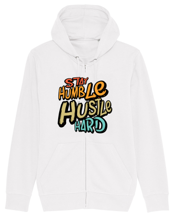 Stay Humble Hustle Hard White