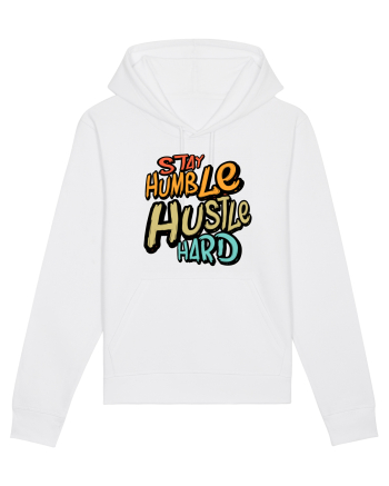 Stay Humble Hustle Hard White