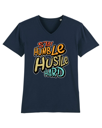 Stay Humble Hustle Hard French Navy