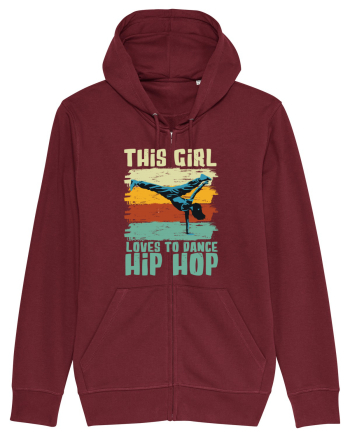 This Girl Loves To Dance Hip Hop Burgundy