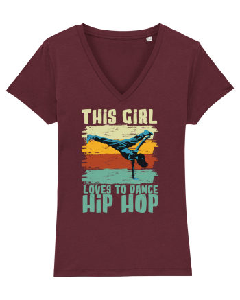 This Girl Loves To Dance Hip Hop Burgundy