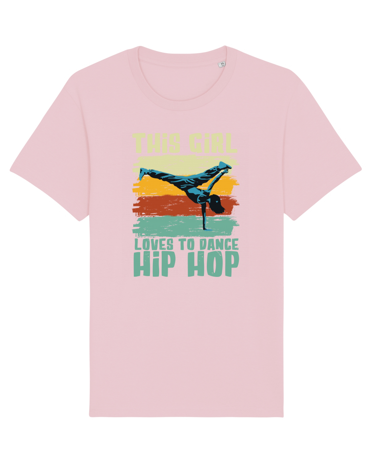 Tricou mânecă scurtă Unisex Rocker Cotton Pink