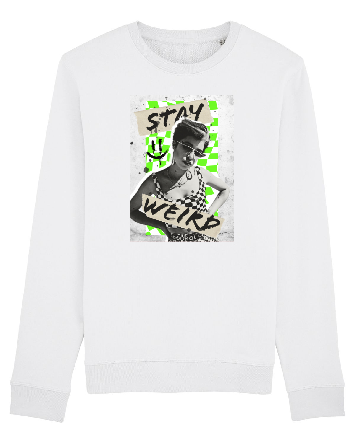 Bluză mânecă lungă Unisex Rise White