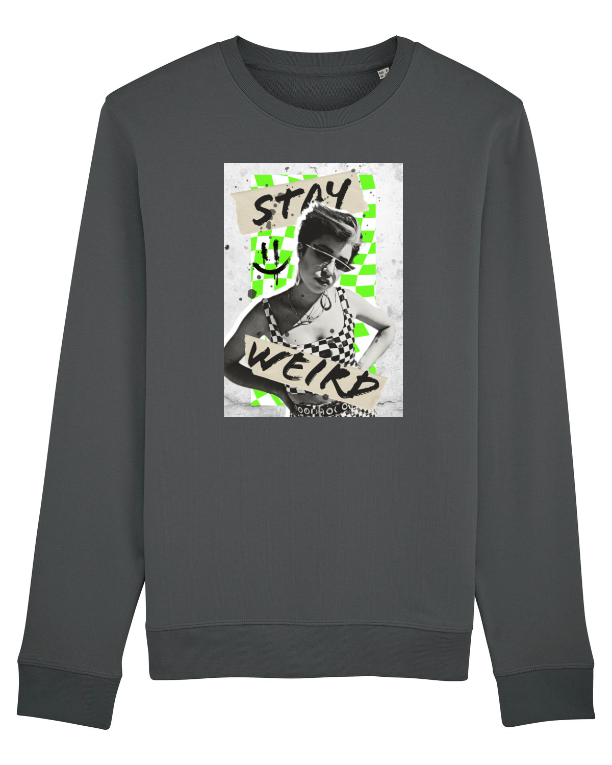 Bluză mânecă lungă Unisex Rise Anthracite