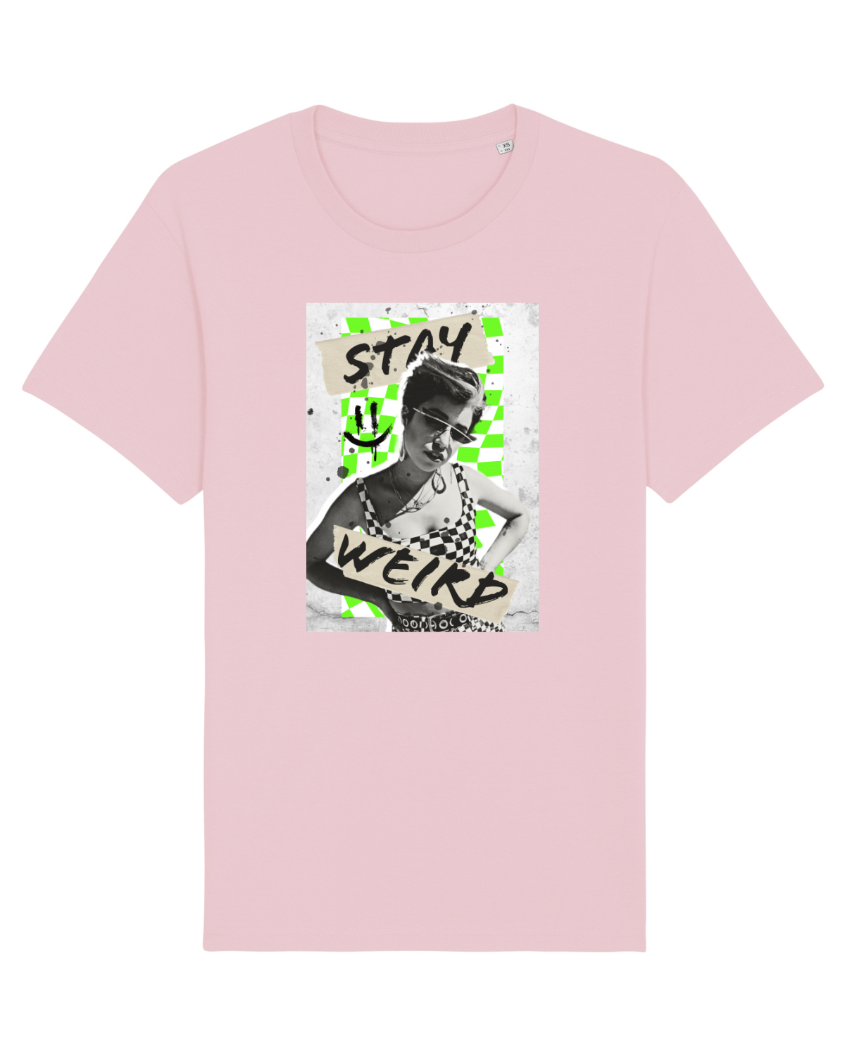 Tricou mânecă scurtă Unisex Rocker Cotton Pink