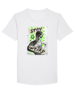 Stay weird Tricou mânecă scurtă guler larg Bărbat Skater