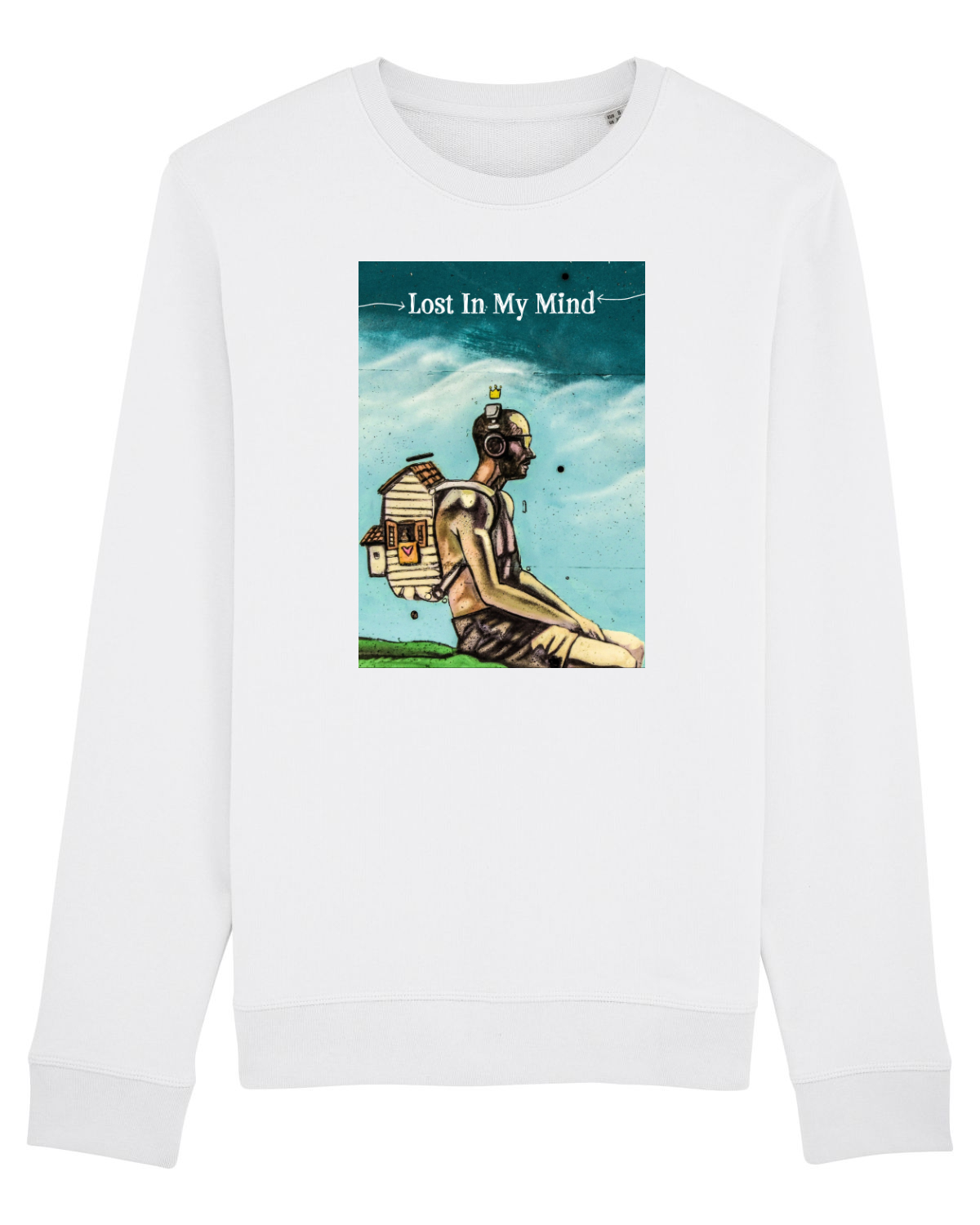 Bluză mânecă lungă Unisex Rise White