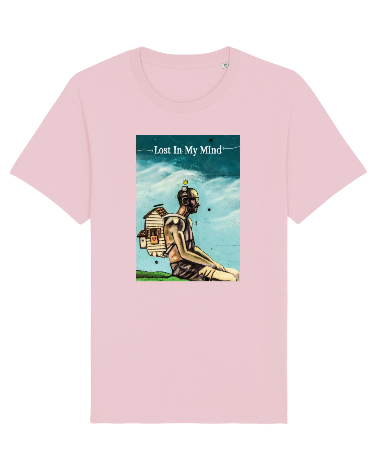 Tricou mânecă scurtă Unisex Rocker Cotton Pink