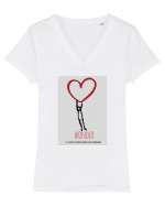 Wonder Tricou mânecă scurtă guler V Damă Evoker