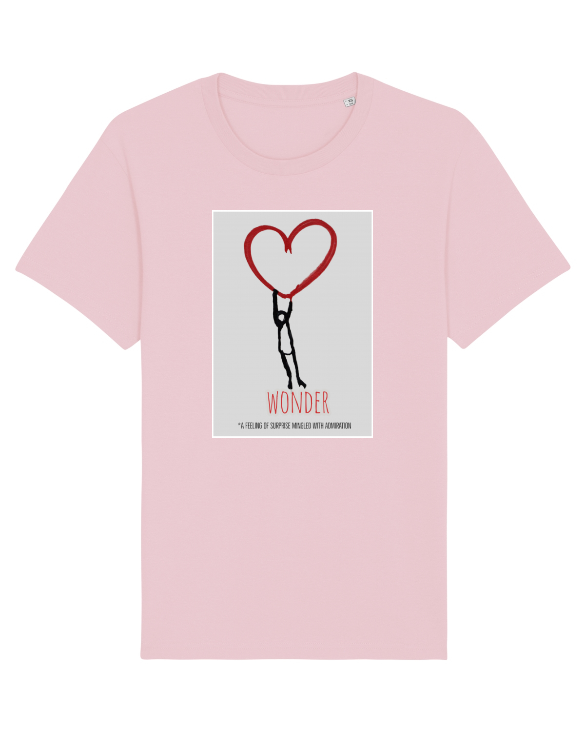 Tricou mânecă scurtă Unisex Rocker Cotton Pink