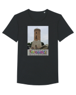 Targoviste Turnul Chindia Tricou mânecă scurtă guler larg Bărbat Skater