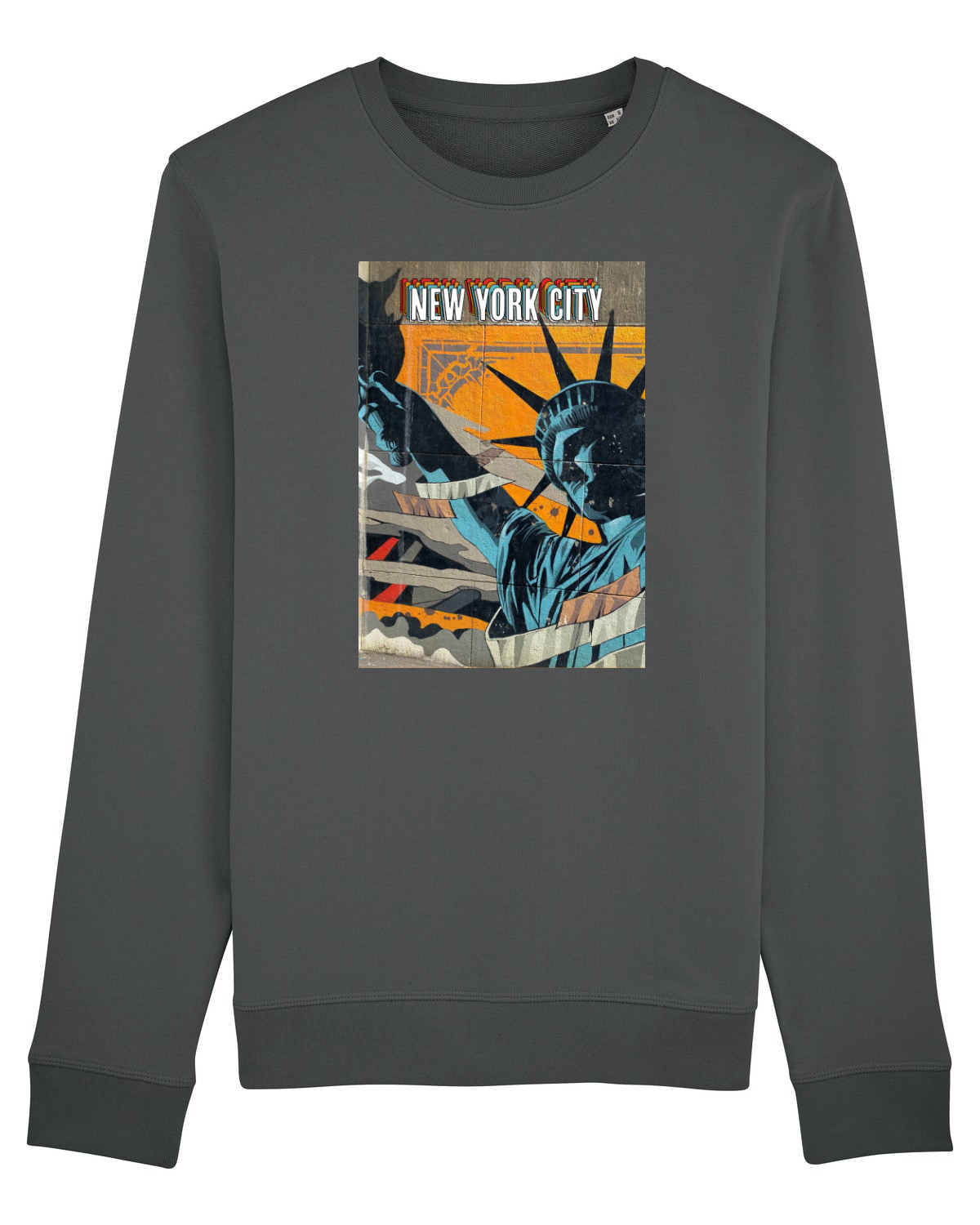 Bluză mânecă lungă Unisex Rise Anthracite