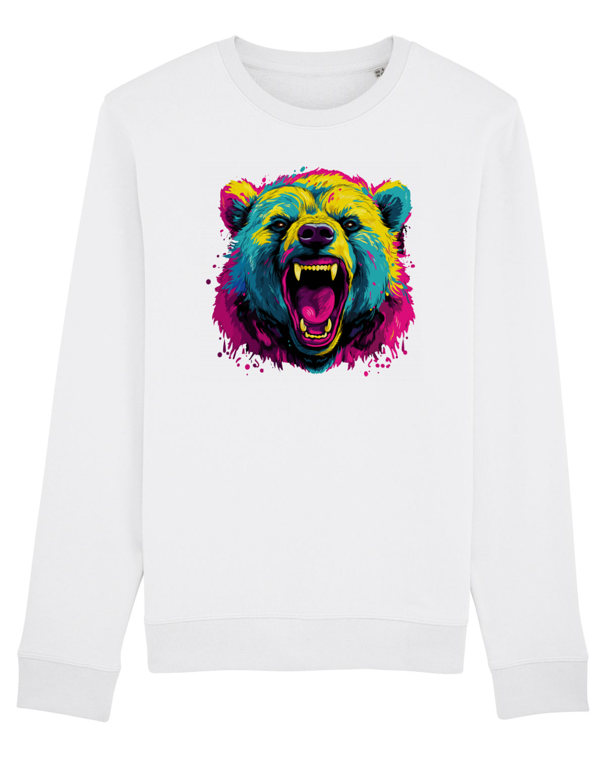 Bluză mânecă lungă Unisex Rise White