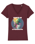 Adoptă un extraterestru Tricou mânecă scurtă guler V Damă Evoker