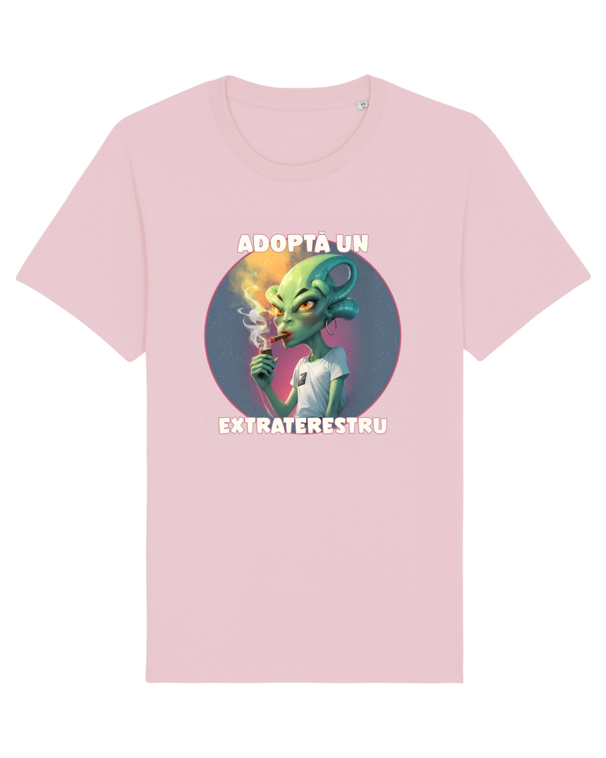 Tricou mânecă scurtă Unisex Rocker Cotton Pink