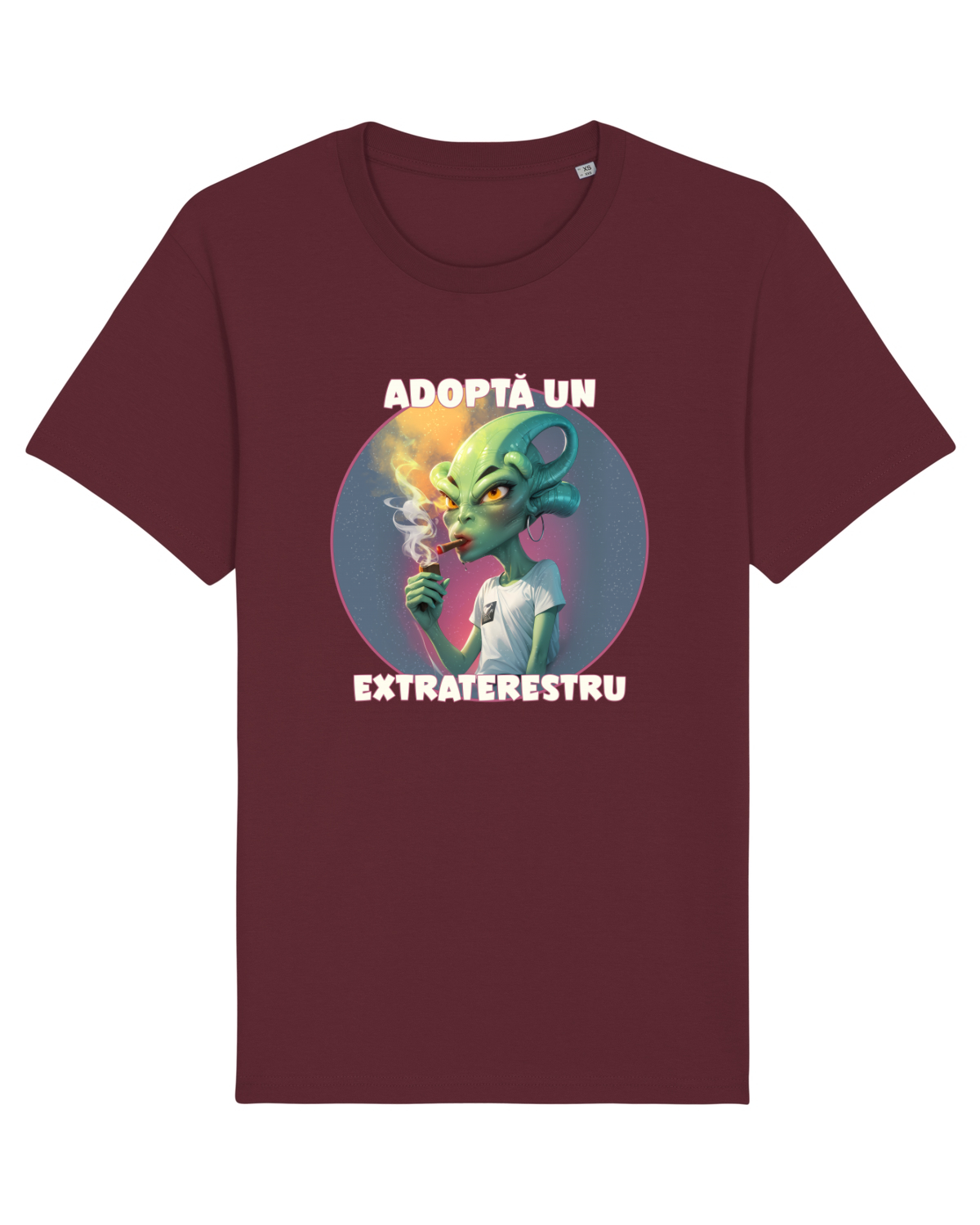 Tricou mânecă scurtă Unisex Rocker Burgundy