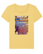 Broken crayons Tricou mânecă scurtă guler larg fitted Damă Expresser