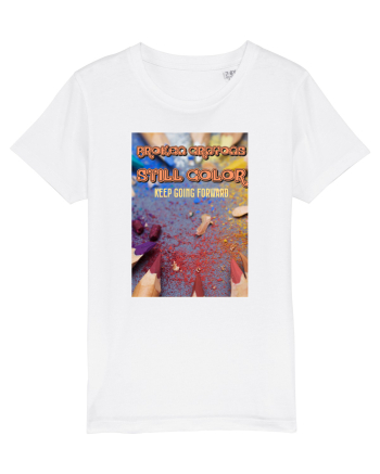 Broken crayons White