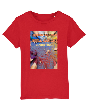 Broken crayons Red