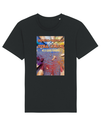 Broken crayons Black