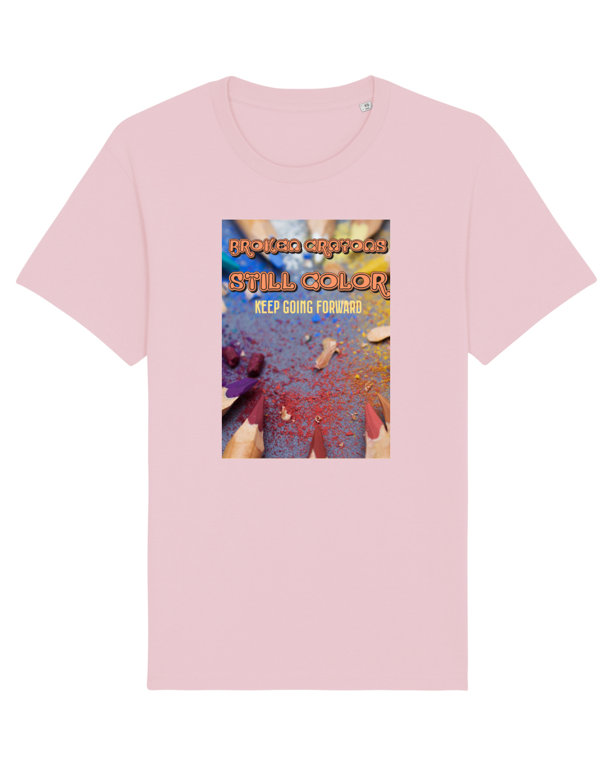 Tricou mânecă scurtă Unisex Rocker Cotton Pink