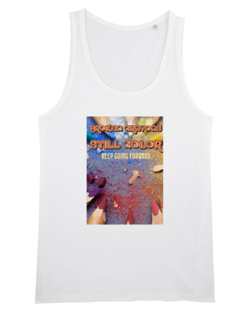 Broken crayons White