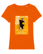 Sing your life Tricou mânecă scurtă guler larg fitted Damă Expresser