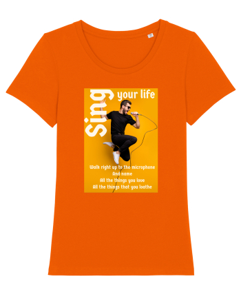 Sing your life Bright Orange